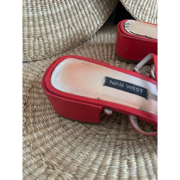 Nine West women’s size 8 used sandal heels - Picture 4 of 12